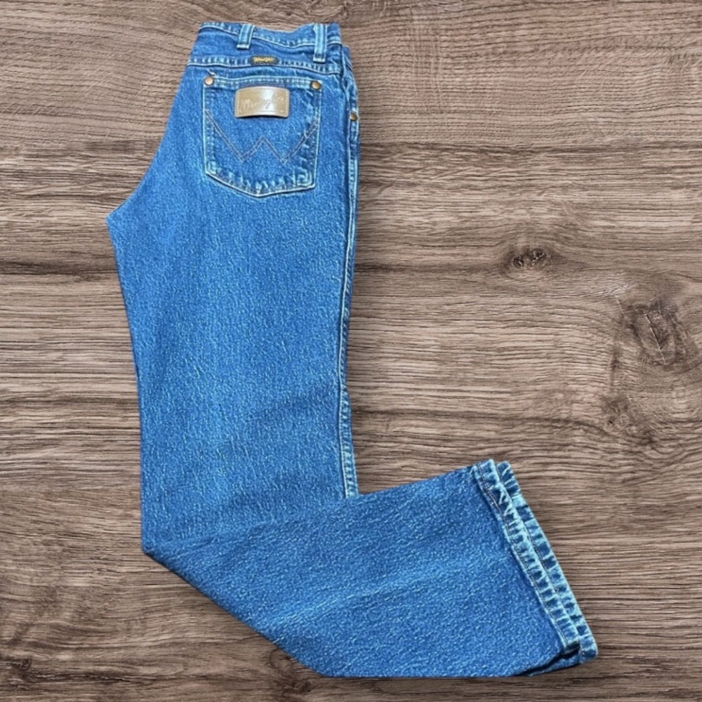 Vintage Wrangler Dark Blue Straight Jeans 32/30